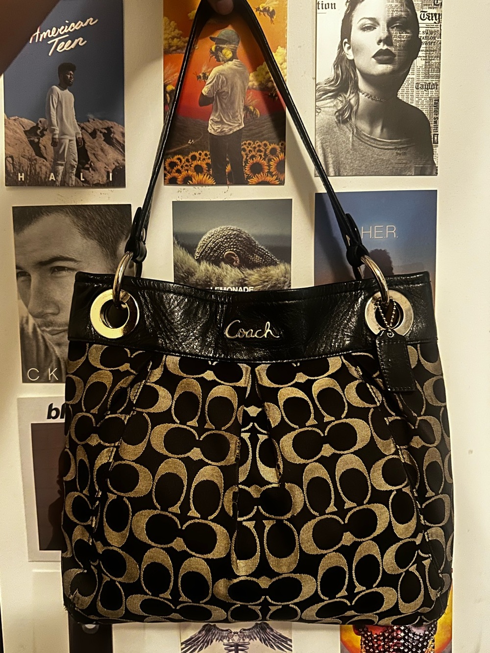 Coach Canvas Shoulder Bag